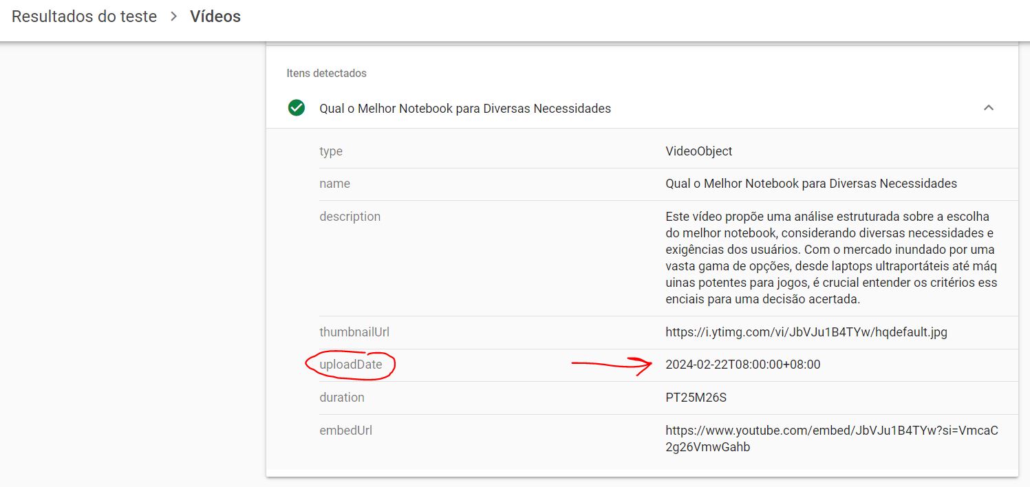 Falta o fuso horário da propriedade datetime "uploadDate"